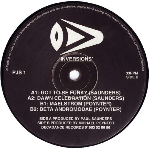 Cover Paul Saunders / Michael Poynter - Inversions (12) Schallplatten Ankauf