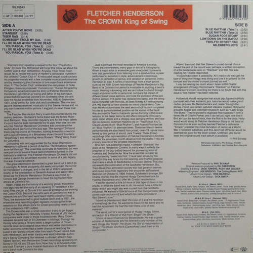 Cover Fletcher Henderson And His Orchestra - The Crown King of Swing (LP, Comp, Mono) Schallplatten Ankauf