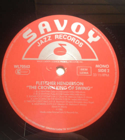 Cover Fletcher Henderson And His Orchestra - The Crown King of Swing (LP, Comp, Mono) Schallplatten Ankauf