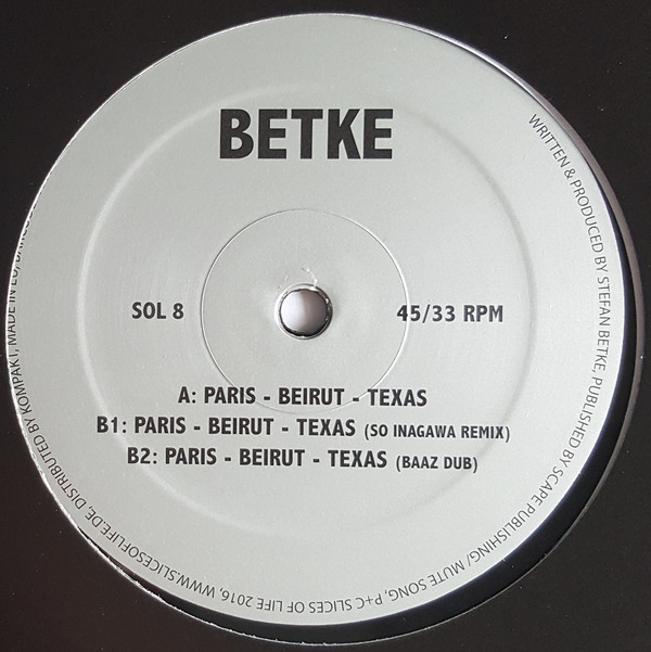 Cover Betke* - Paris - Beirut - Texas  (12) Schallplatten Ankauf