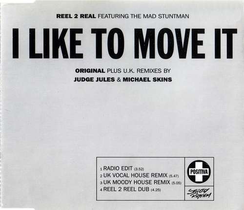 Cover Reel 2 Real Featuring The Mad Stuntman - I Like To Move It (CD, Single) Schallplatten Ankauf
