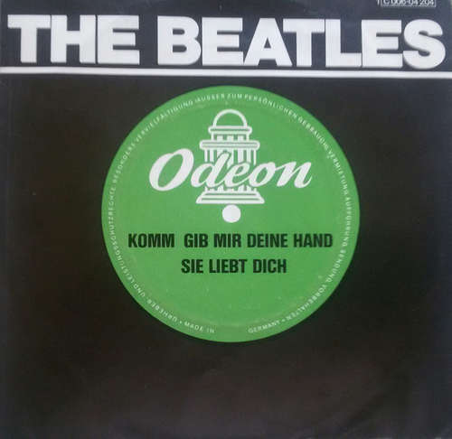 Cover The Beatles - Komm, Gib Mir Deine Hand / Sie Liebt Dich (7, Single, RE) Schallplatten Ankauf