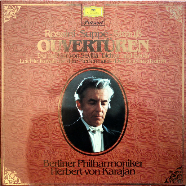 Cover Berliner Philharmoniker, Herbert von Karajan - Overtüren (2xLP, Comp) Schallplatten Ankauf