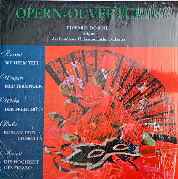 Cover Edward Downes dirigiert das Londoner Philharmonische Orchester* - Opern-Ouvertüren (LP, Comp) Schallplatten Ankauf