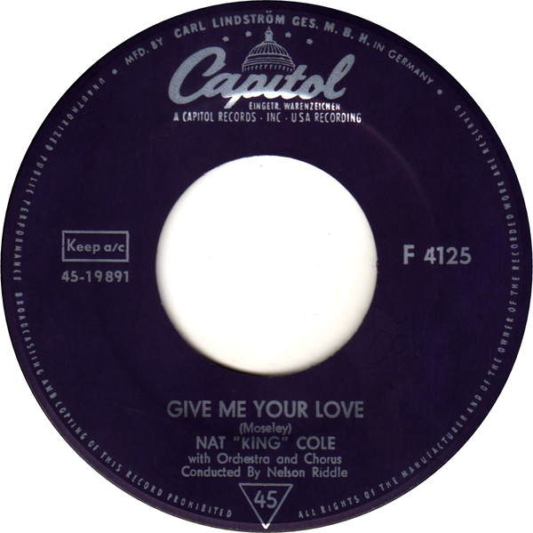 Cover Nat King Cole* - Give Me Your Love / Madrid (7, Single) Schallplatten Ankauf