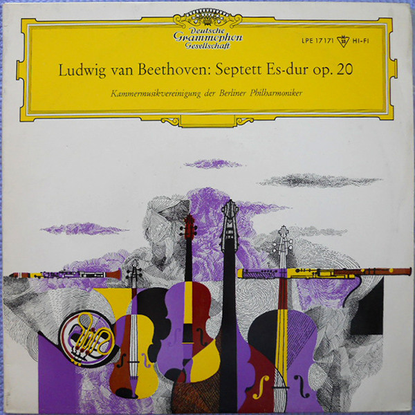 Cover Ludwig Van Beethoven, Kammermusikvereinigung Der Berliner Philharmoniker* - Septett Es-Dur Op. 20 (10, Mono) Schallplatten Ankauf