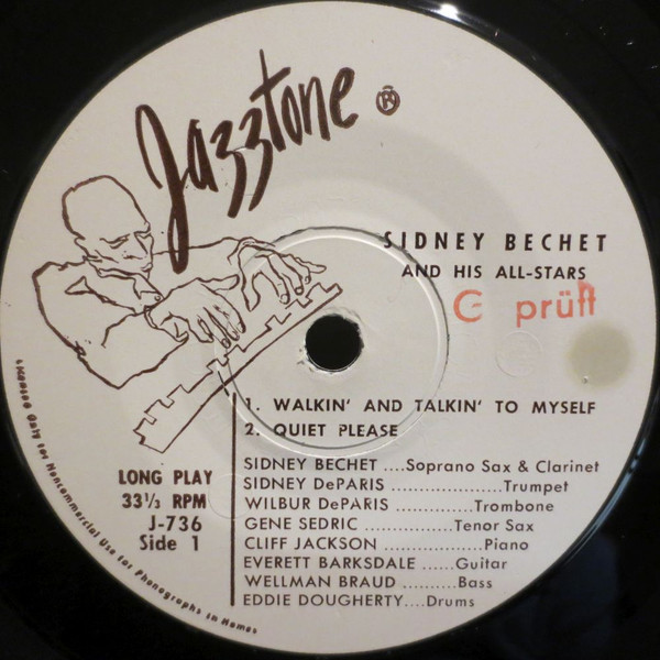 Cover Sidney Bechet And His All-Stars - Walkin' And Talkin' To Myself (7) Schallplatten Ankauf