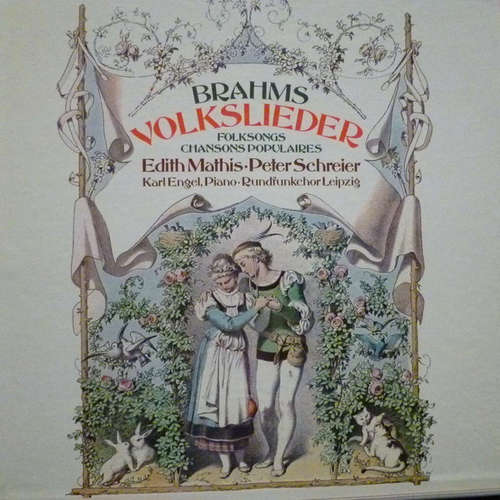 Cover Edith Mathis, Peter Schreier - Johannes Brahms Volkslieder (3xLP + Box) Schallplatten Ankauf