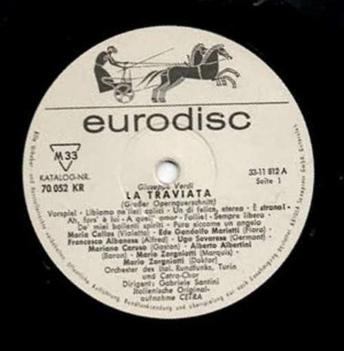 Cover Maria Callas, Ugo Savarese, Francesco Albanese, Giuseppe Verdi - La Traviata (Großer Opernquerschnitt) (LP) Schallplatten Ankauf