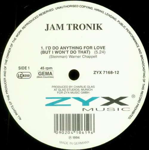 Cover Jam Tronik - I'd Do Anything For Love (12) Schallplatten Ankauf