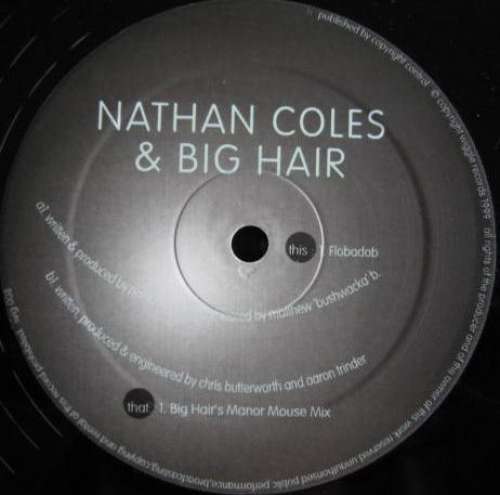 Cover Nathan Coles & Big Hair - Flobadob (12) Schallplatten Ankauf