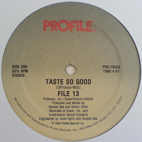 Cover File 13 - Taste So Good (12, Single) Schallplatten Ankauf