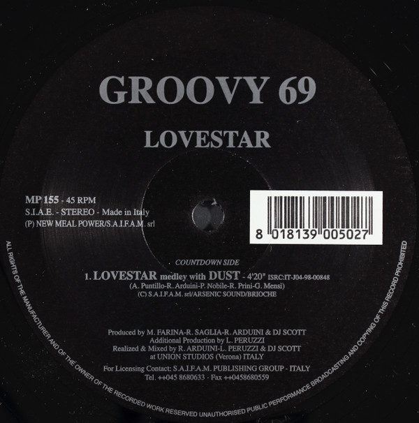Cover Groovy 69 - Lovestar (12) Schallplatten Ankauf