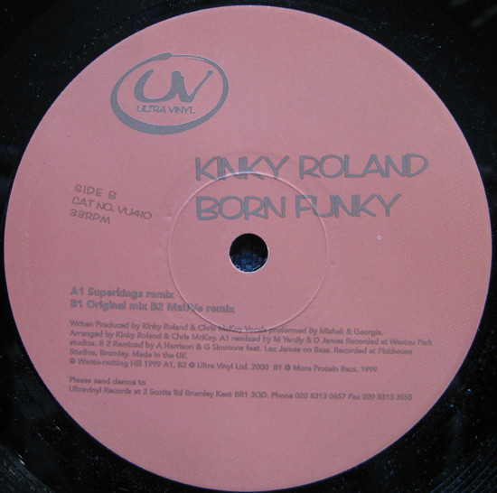 Cover Kinky Roland - Born Funky (12) Schallplatten Ankauf