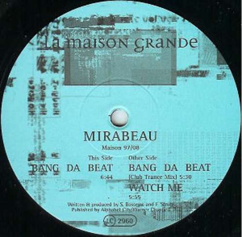 Cover Mirabeau - Bang Da Beat (12) Schallplatten Ankauf