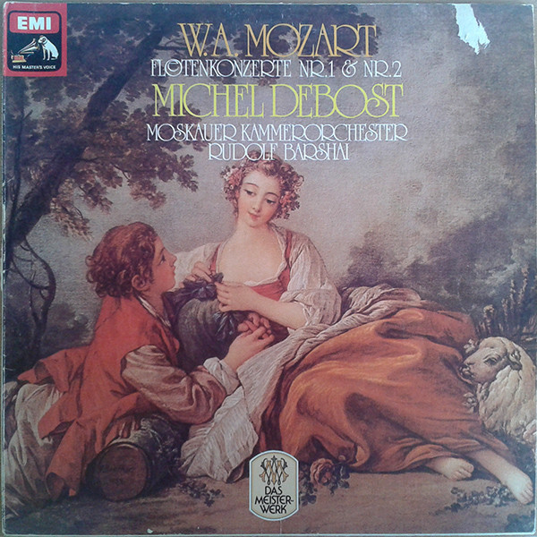 Cover W.A. Mozart*, Michel Debost, Moskauer Kammerorchester*, Rudolf Barshai - Flötenkonzerte Nr.1 & Nr.2 (LP, Album) Schallplatten Ankauf