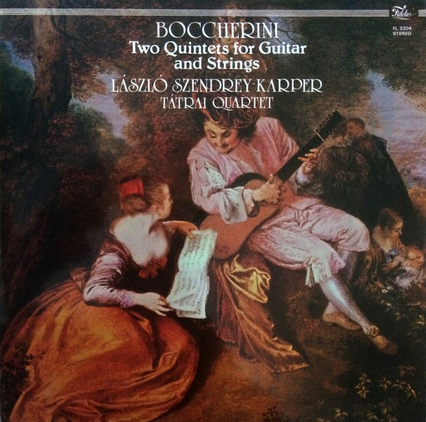 Cover Boccherini*, László Szendrey Karper, Tátrai Quartet - Boccherini Two Quintets For Guitar And Strings (LP) Schallplatten Ankauf