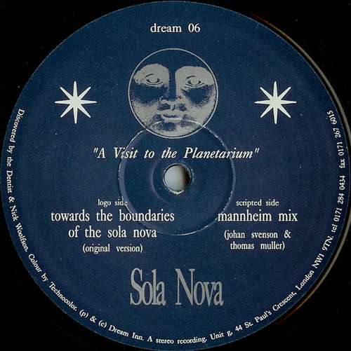 Cover Sola Nova - A Visit To The Planetarium (12) Schallplatten Ankauf