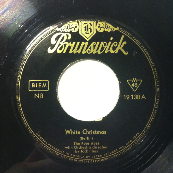 Cover The Four Aces - White Christmas (7, Single, Mono) Schallplatten Ankauf