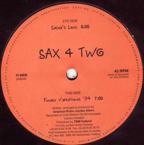 Cover Sacha's Love Schallplatten Ankauf