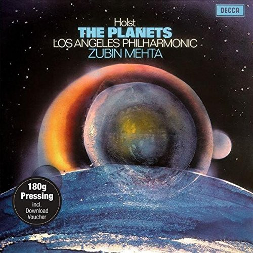 Cover Gustav Holst, Los Angeles Philharmonic Orchestra, Zubin Mehta - The Planets (LP, Album, RE, RM, 180) Schallplatten Ankauf
