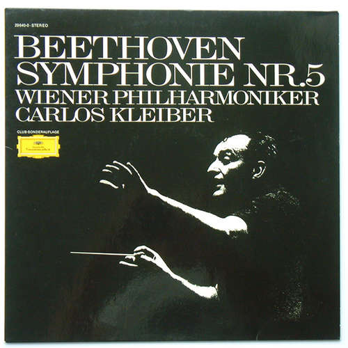 Cover Beethoven* - Wiener Philharmoniker, Carlos Kleiber - Symphonie Nr. 5 (LP, Club) Schallplatten Ankauf