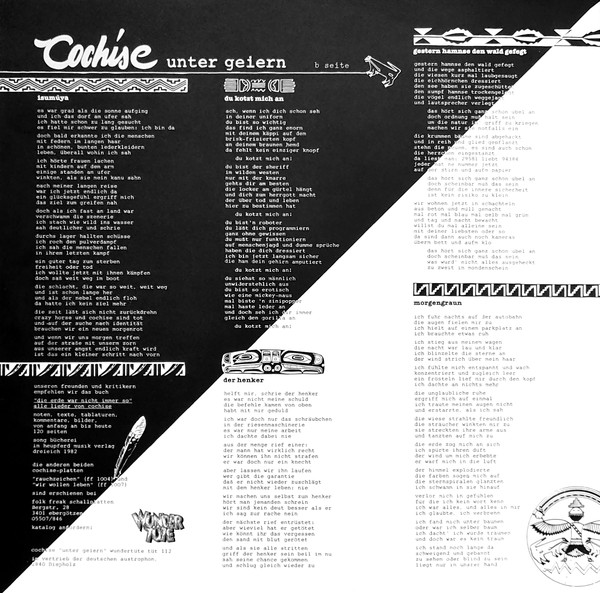 Cover Cochise (3) - Unter Geiern (LP, Album) Schallplatten Ankauf