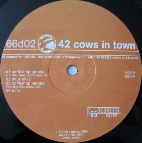 Cover 42 Cows In Town Schallplatten Ankauf