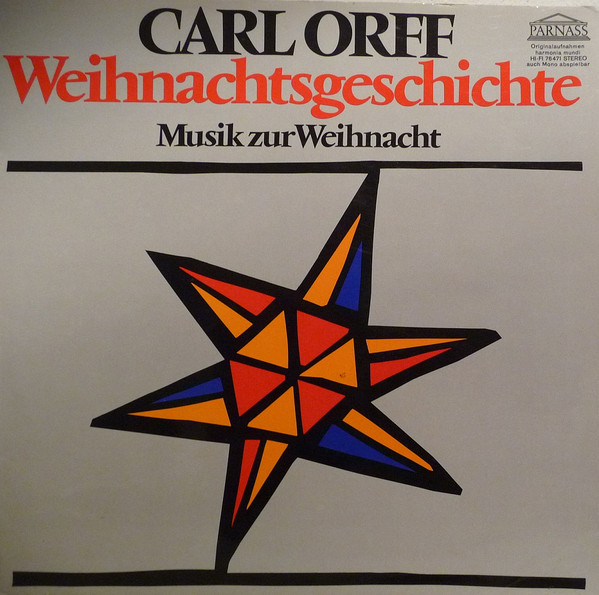 Cover Carl Orff - Weihnachtsgeschichte / Musik Zur Weihnacht (LP, Album, Gat) Schallplatten Ankauf