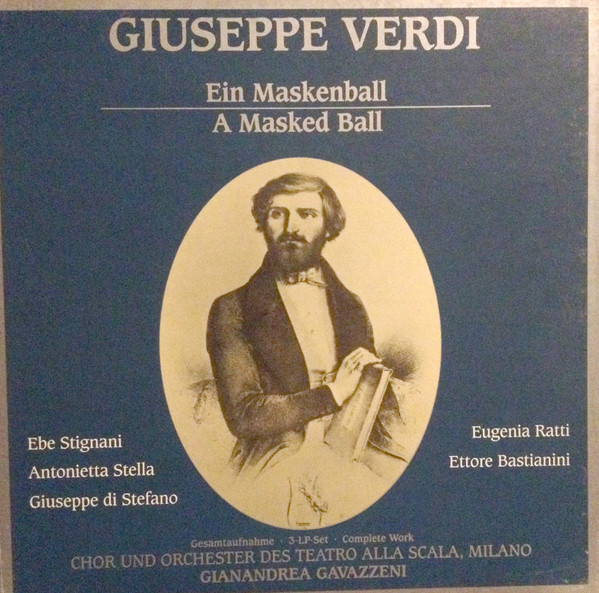 Cover Giuseppe Verdi - Ein Maskenball (3xLP + Box) Schallplatten Ankauf