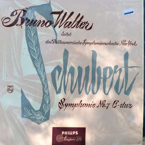 Cover Bruno Walter, New York Symphony Orchestra, Franz Schubert - Symphonie Nr. 7 In C-Dur (LP) Schallplatten Ankauf