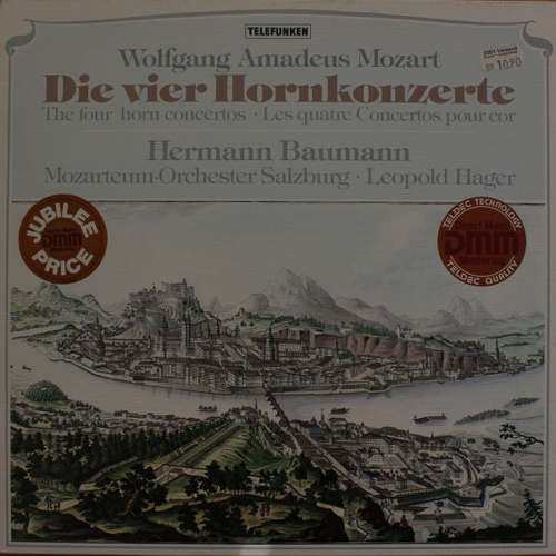 Cover Wolfgang Amadeus Mozart, Hermann Baumann, Mozarteum-Orchester Salzburg*, Leopold Hager - Die Vier Hornkonzerte (LP, RE) Schallplatten Ankauf