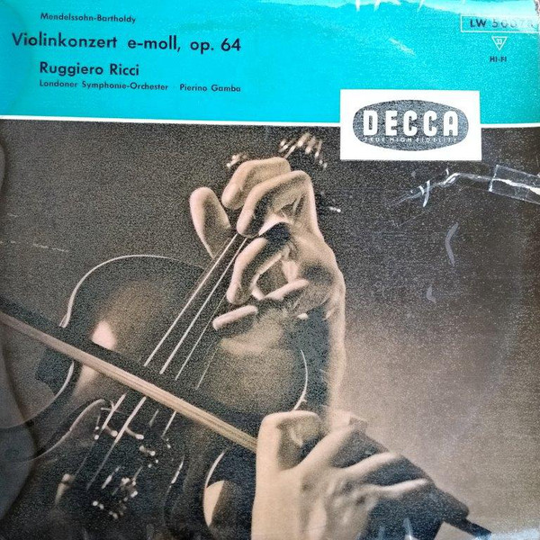 Cover Felix Mendelssohn-Bartholdy, The London Symphony Orchestra - Concerto In E Minor For Violin And Orchestra, Op. 64 (10, Album) Schallplatten Ankauf