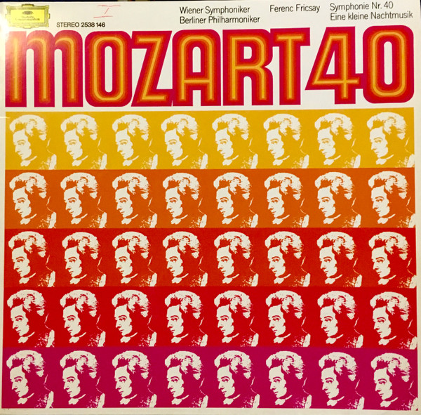 Cover Wolfgang Amadeus Mozart, Wiener Philharmoniker, Berliner Philharmoniker, Ferenc Fricsay - Mozart 40 (LP, Comp) Schallplatten Ankauf