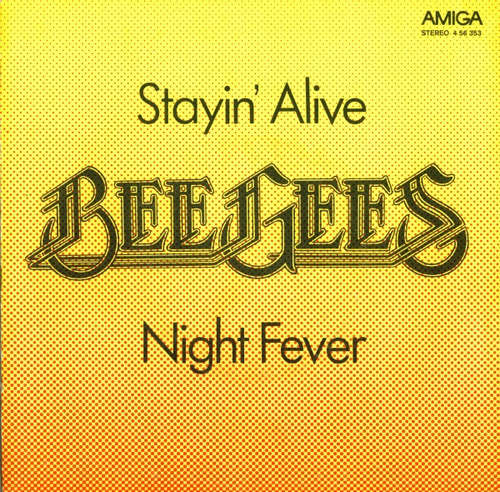 Cover Bee Gees - Stayin' Alive / Night Fever (7, Single, RP, Dar) Schallplatten Ankauf