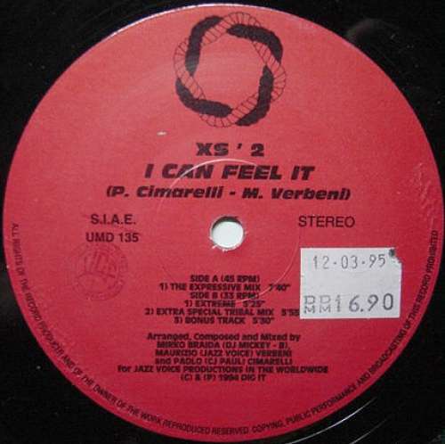 Cover XS'2 - I Can Feel It (12) Schallplatten Ankauf