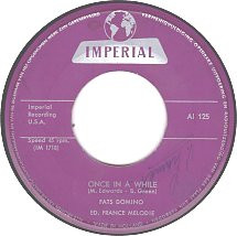 Cover Fats Domino - Once In A While / When I Was Young (7, Single) Schallplatten Ankauf