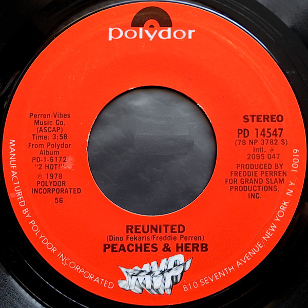 Cover Peaches & Herb - Reunited (7, Single, Styrene, 56 ) Schallplatten Ankauf