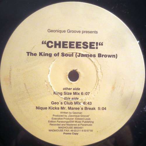 Cover Geonique Groove* - CHEEESE! The King Of Soul (James Brown) (12, Promo) Schallplatten Ankauf