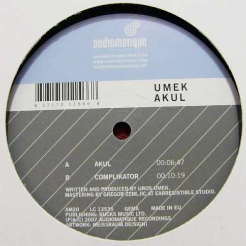 Cover Umek - Akul (12) Schallplatten Ankauf