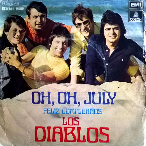 Cover Los Diablos (2) - Oh, Oh, July (7, Single) Schallplatten Ankauf