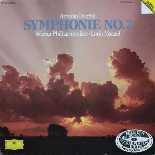 Cover Antonín Dvořák, Lorin Maazel, Wiener Philharmoniker - Symphonie Nr. 7 d-moll op. 70 (LP, Club) Schallplatten Ankauf