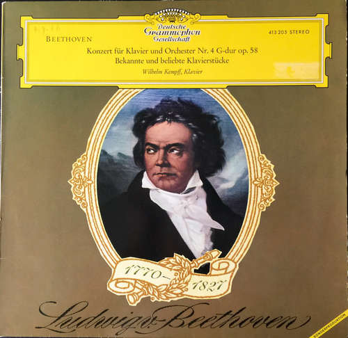 Cover Beethoven* – Wilhelm Kempff - Konzert Für Klavier Und Orchester Nr. 4 G-dur Op. 58 / Bekannte Und Beliebte Klavierstücke (LP, S/Edition) Schallplatten Ankauf
