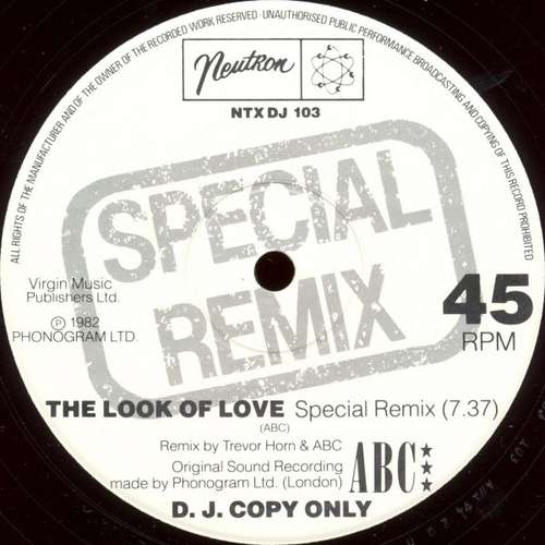 Cover ABC - The Look Of Love (Special Remix) (12, Promo) Schallplatten Ankauf