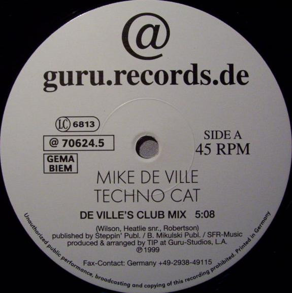 Bild Mike De Ville - Techno Cat (12) Schallplatten Ankauf