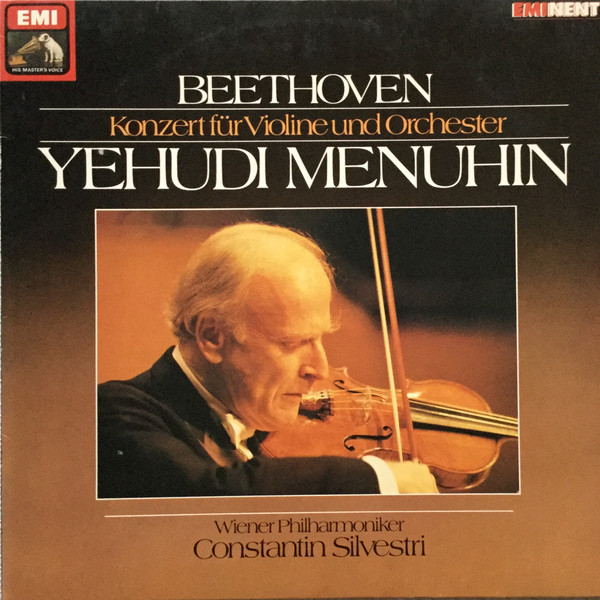 Cover Beethoven*, Yehudi Menuhin, Wiener Philharmoniker, Constantin Silvestri - Konzert Für Violine Und Orchester (LP, RE) Schallplatten Ankauf