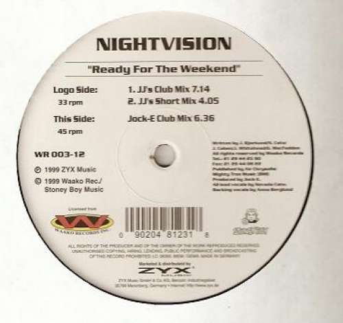 Cover Nightvision - Ready For The Weekend (12) Schallplatten Ankauf