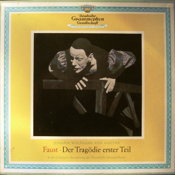Cover Johann Wolfgang von Goethe - Faust · Der Tragödie Erster Teil (3xLP, Mono + Box) Schallplatten Ankauf