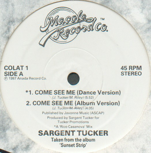 Cover Sargent Tucker / The World Class Wreckin Cru* - Come See Me / Turn Off The Lights (12) Schallplatten Ankauf