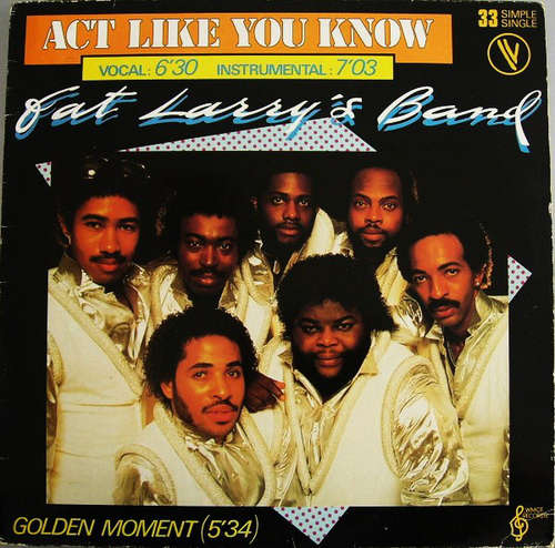Cover Fat Larry's Band - Act Like You Know (12, Single, Ltd) Schallplatten Ankauf